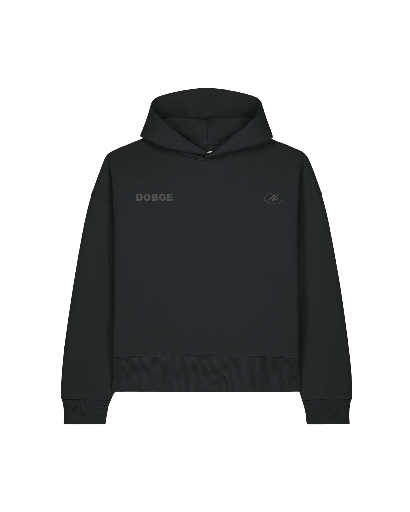 Raw Trace Hoodie-BLACK